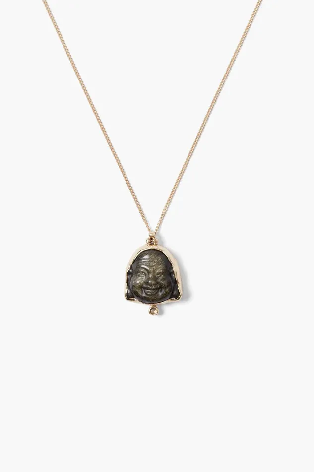 14k Buddha Necklace Golden Obsidian Women Chan Luu 14k Fine