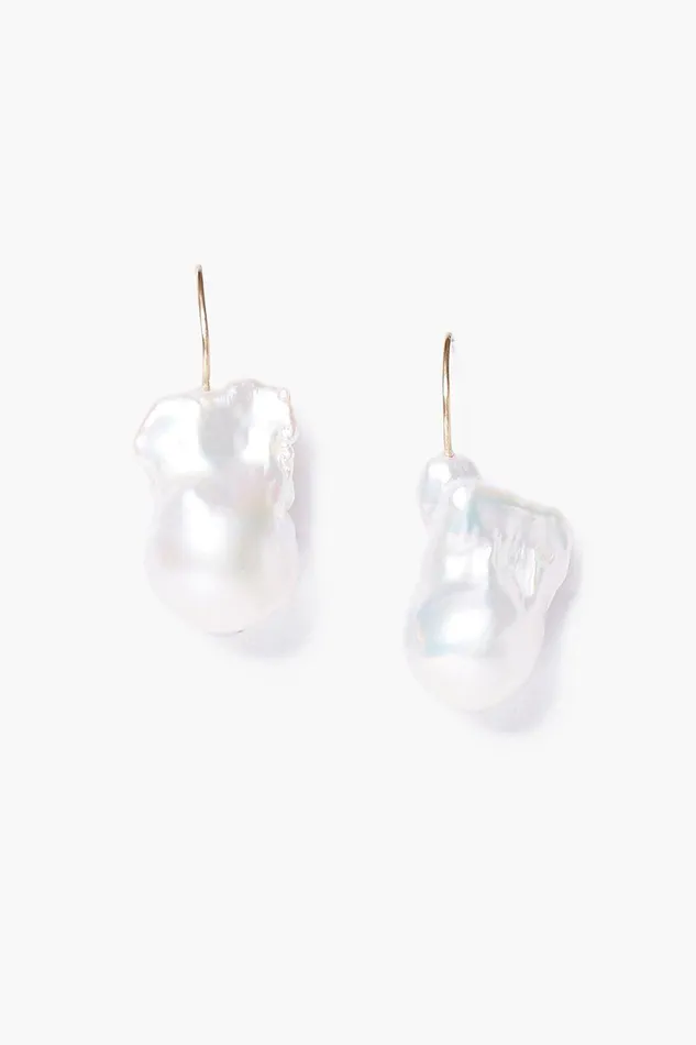 14k White Le Baroque Earrings Women Chan Luu Earrings