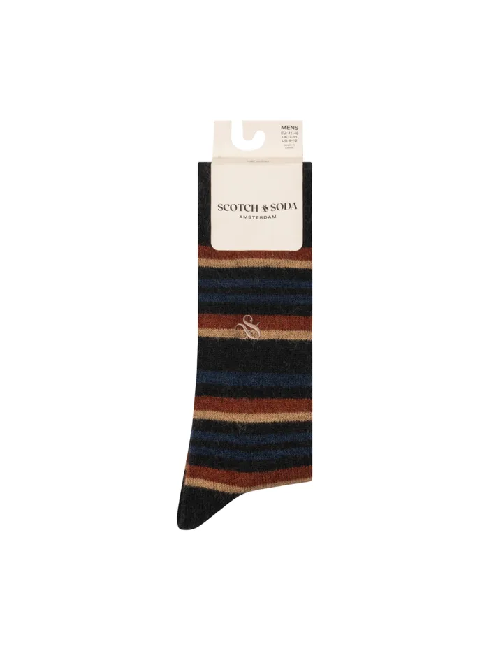 1PK MENS NON TERRY CREW Black Men Scotch and Soda Underwear and Socks