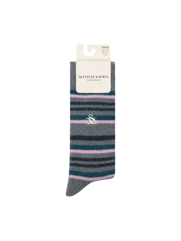 1PK MENS NON TERRY CREW Black Men Scotch and Soda Underwear and Socks