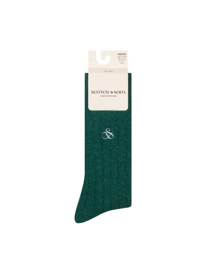 1PK MENS NON TERRY CREW Green Men Scotch and Soda Underwear and Socks