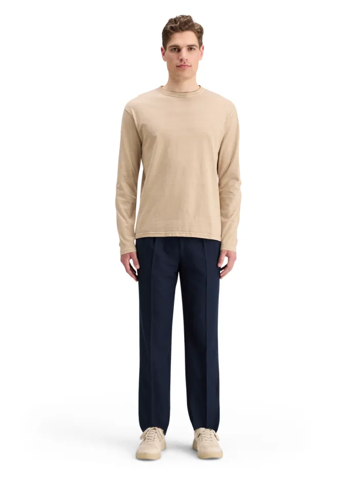3 CROSSES PROGRAM RELAXED FIT TSHIRT LS Mocha Men Scotch and Soda TShirts and Polo Shirts