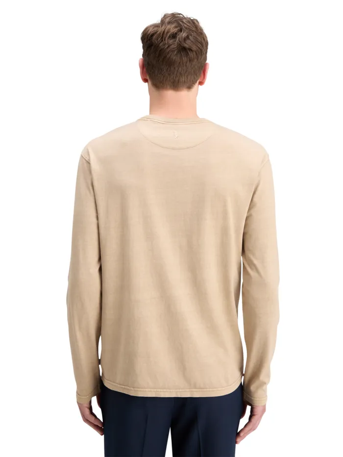 3 CROSSES PROGRAM RELAXED FIT TSHIRT LS Mocha Men Scotch and Soda TShirts and Polo Shirts 3 CROSSES PROGRAM RELAXED FIT TSHIRT LS Mocha Men Scotch and Soda TShirts and Polo Shirts