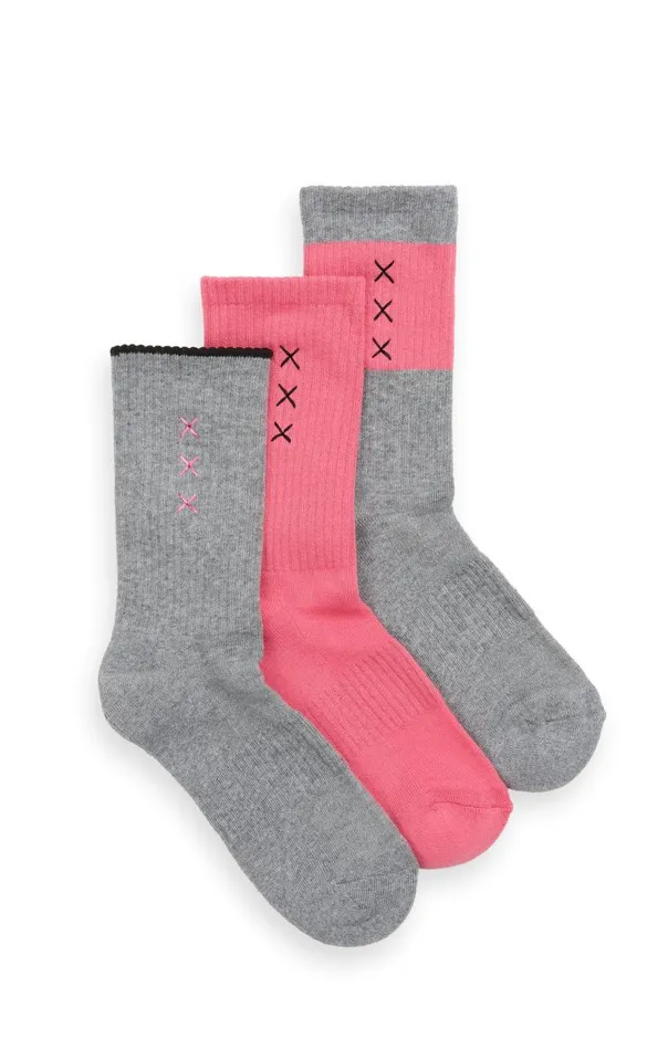 3PK WOMENS 12 TERRY CREW Medium Grey Women Scotch and Soda Socks