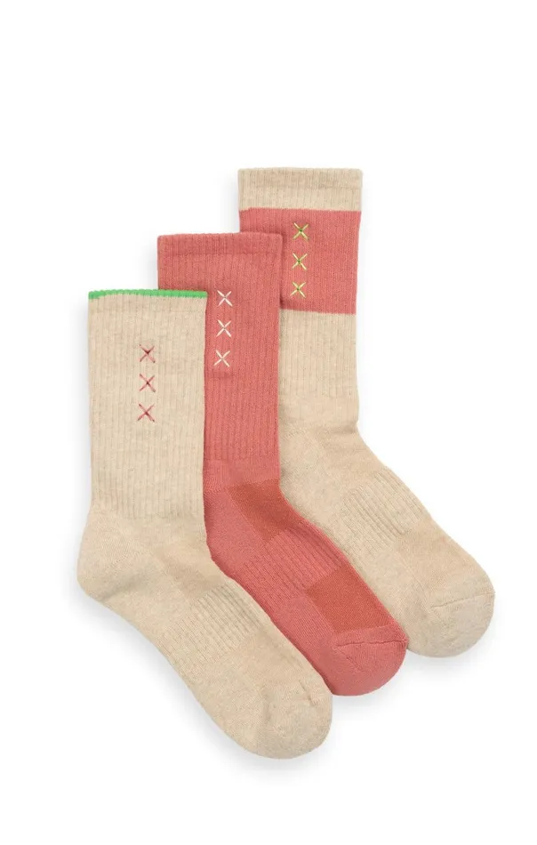3PK WOMENS 12 TERRY CREW Medium Grey Women Scotch and Soda Socks