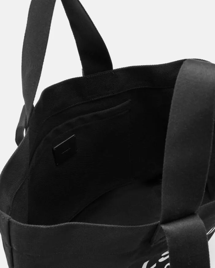 Ali Logo Canvas Tote Bag Black Women AllSaints Swimwear and Beachwear