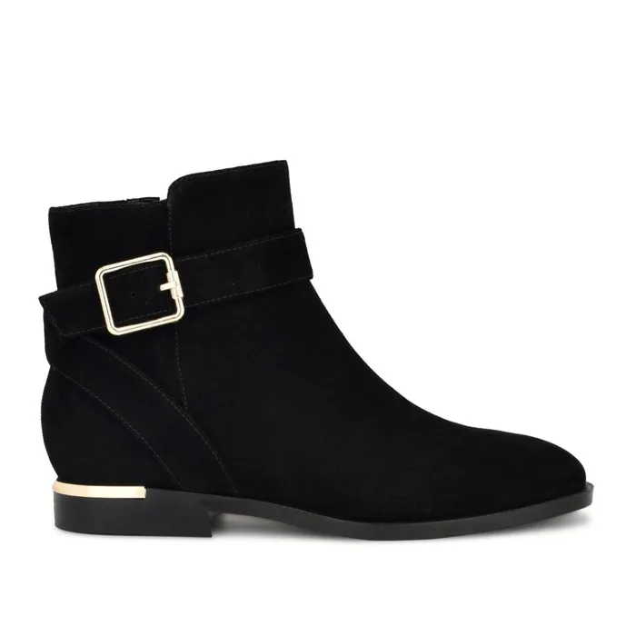 Alleva Casual Booties Black Suede Women Nine West Boots and Booties