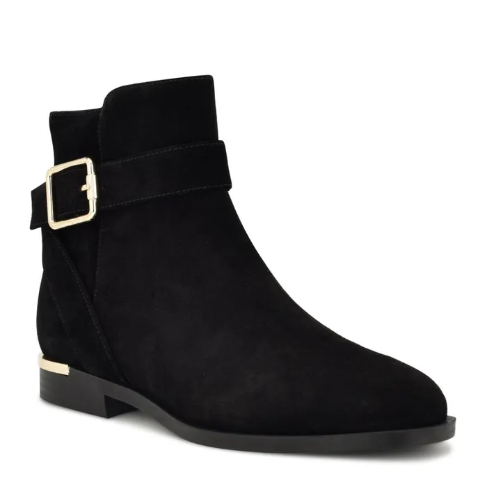 Alleva Casual Booties Black Suede Women Nine West Boots and Booties Alleva Casual Booties Black Suede Women Nine West Boots and Booties