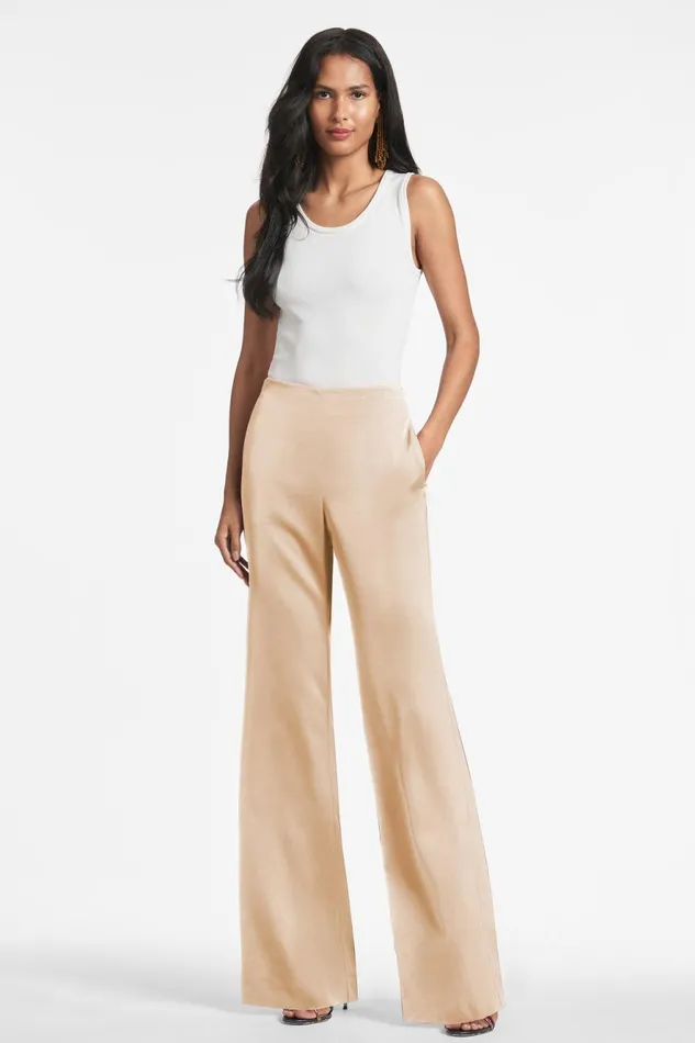 Alli Pant 8211 Champagne Women Sachin and Babi Pants and Jumpsuits