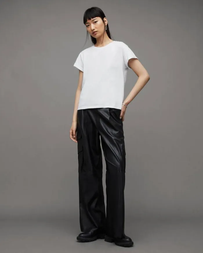 Anna Crew Neck Underground Logo TShirt White Women AllSaints Tops and Shirts Anna Crew Neck Underground Logo TShirt White Women AllSaints Tops and Shirts