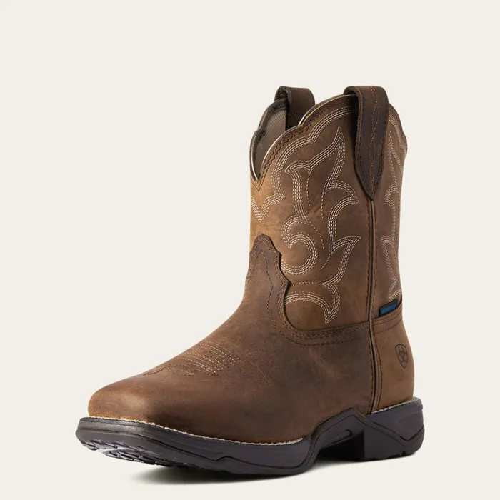 Anthem Shortie II Waterproof Western Boot Distressed Brown Women Ariat Western Boots