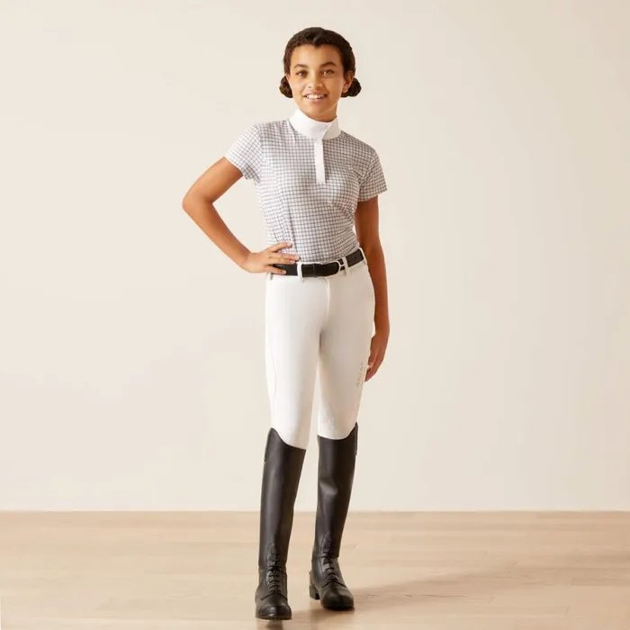 Aptos Show Shirt Blushing Rose Check Kids Ariat English Riding Clothing Aptos Show Shirt Blushing Rose Check Kids Ariat English Riding Clothing