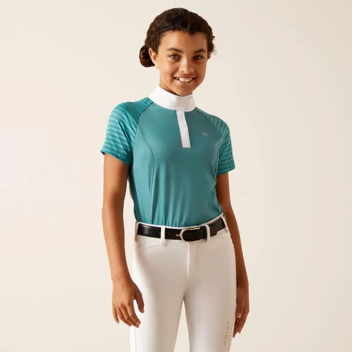 Aptos Vent Show Shirt Brittany Blue Kids Ariat English Riding Clothing
