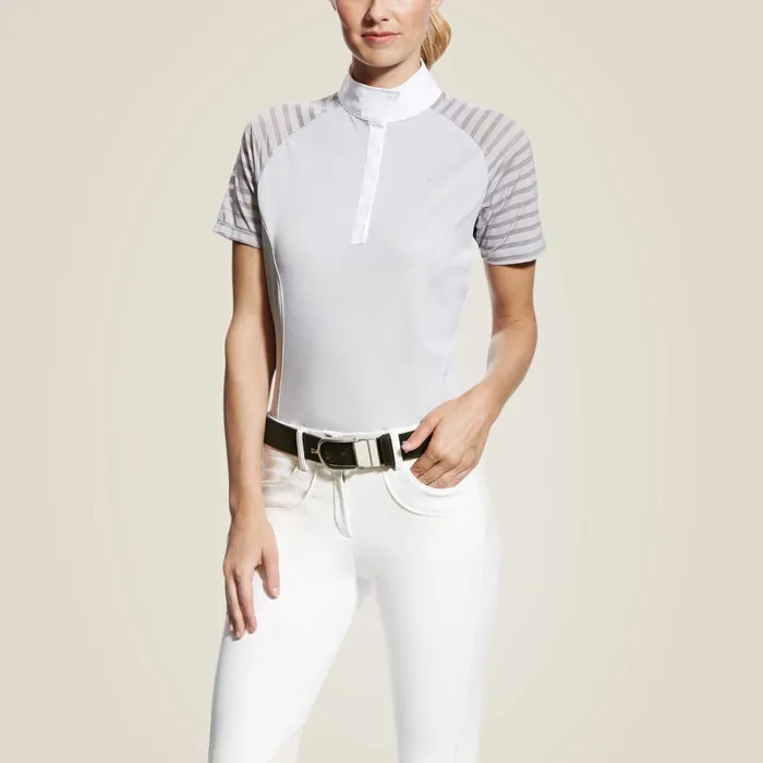Aptos Vent Show Shirt Gray Women Ariat English Riding
