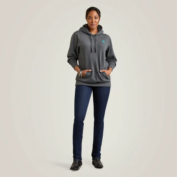 Ariat Logo Hoodie Charcoal Heather Women Ariat Sweatshirts and Hoodies Ariat Logo Hoodie Charcoal Heather Women Ariat Sweatshirts and Hoodies