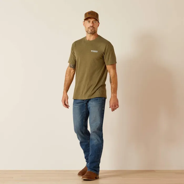Ariat Outline Wing TShirt Military Heather Men Ariat TShirts and Polos Ariat Outline Wing TShirt Military Heather Men Ariat TShirts and Polos