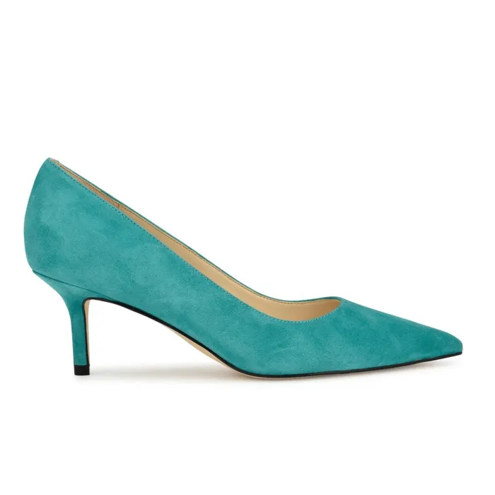 Arlene Pointy Toe Pumps Medium Blue Women Nine West Pumps