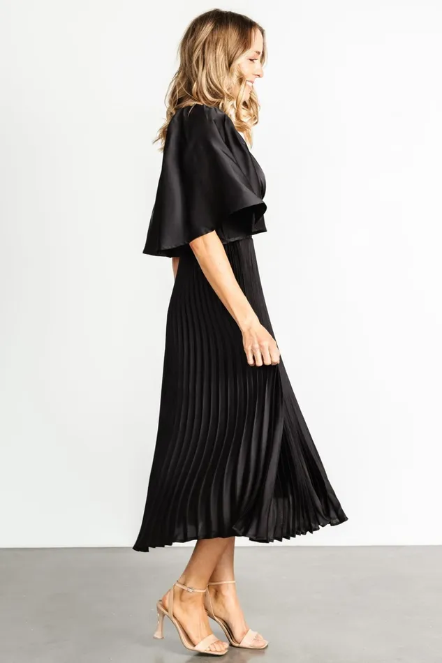 Aubree Pleated Dress Black Women Baltic Born Mother Of The Bride