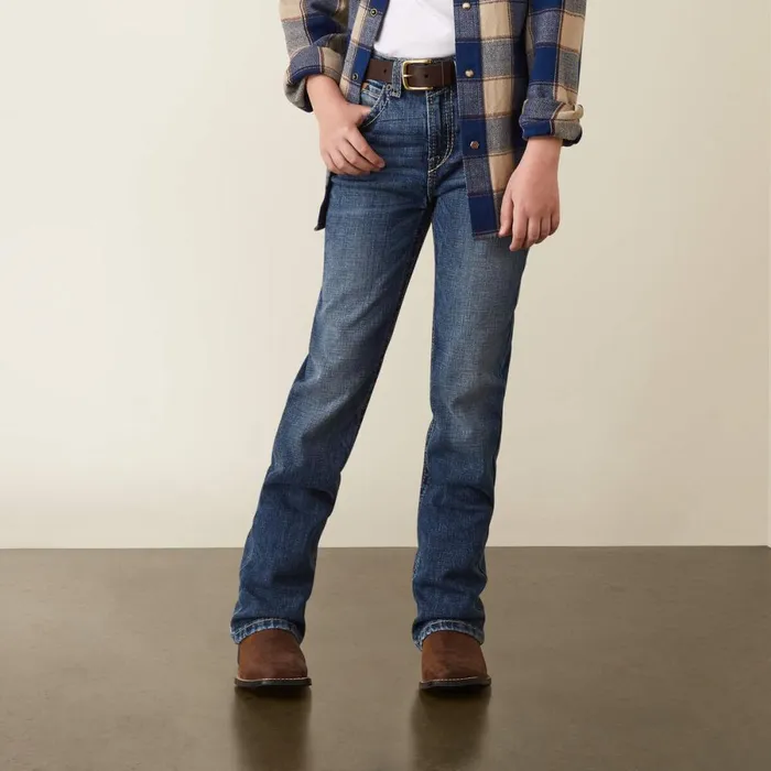 B4 Relaxed Graysill Boot Cut Jean Nelson Kids Ariat Jeans