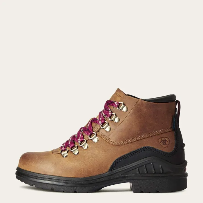 Barnyard Lace Waterproof Boot Weathered Brown Women Ariat Western Boots Barnyard Lace Waterproof Boot Weathered Brown Women Ariat Western Boots