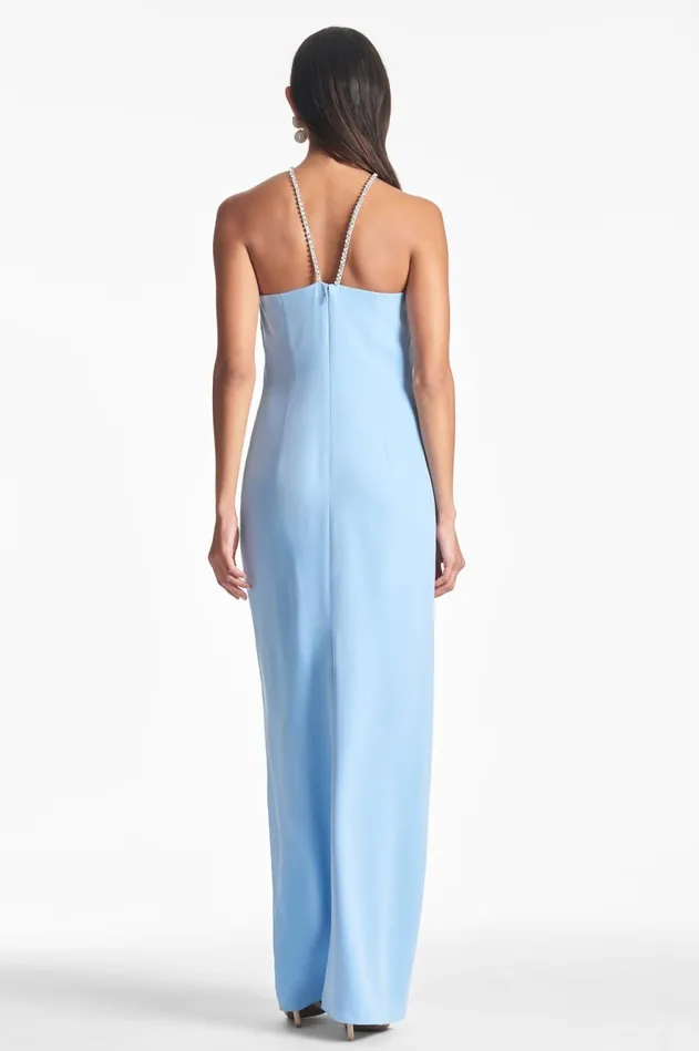 Becca Gown 8211 Chambray Blue Women Sachin and Babi Formal