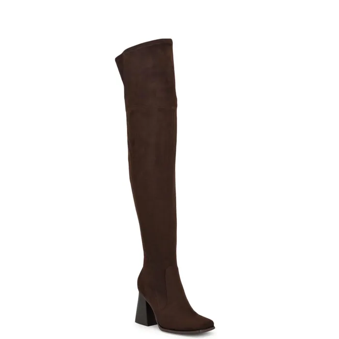 Begone Dress Boots Dark Brown Women Nine West Boots and Booties Begone Dress Boots Dark Brown Women Nine West Boots and Booties