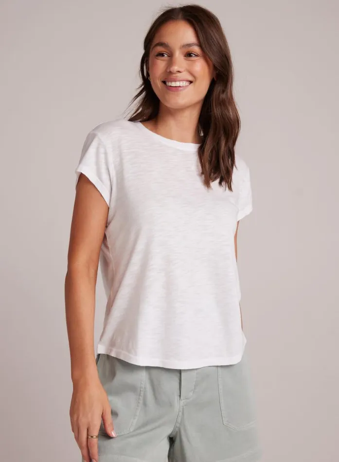 Bella Dahl Baby Crew Tee 8211 White Women Short Sleeve