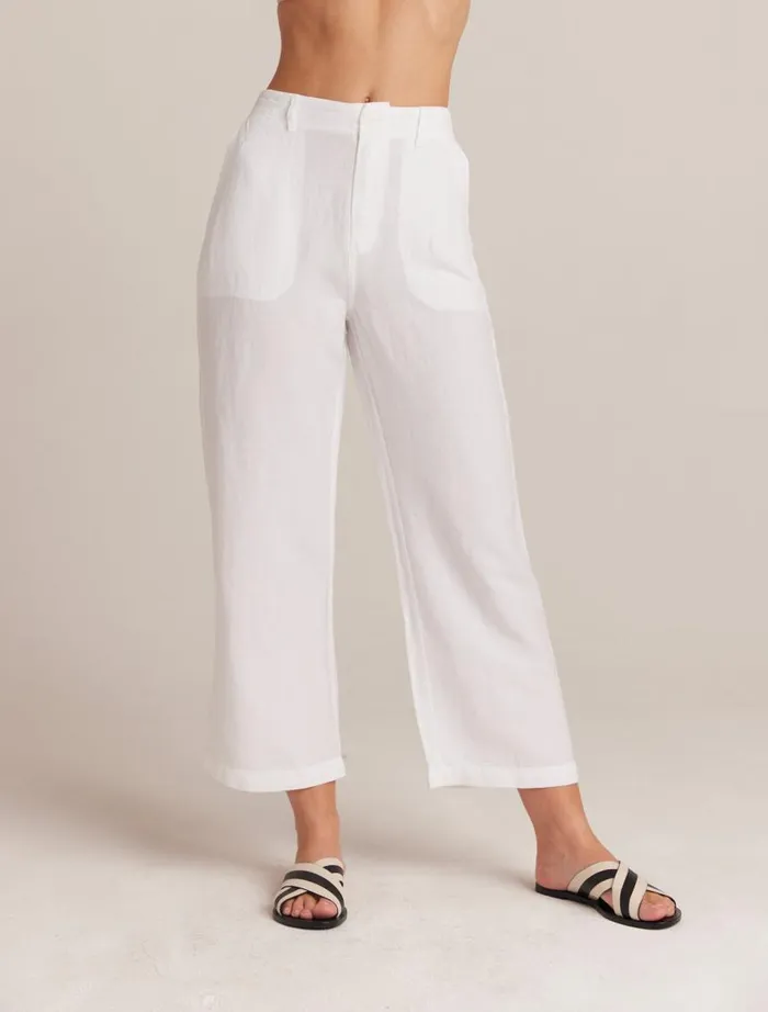 Bella Dahl Blakely Utility Wide Leg Crop 8211 White Women Pants Bella Dahl Blakely Utility Wide Leg Crop 8211 White Women Pants