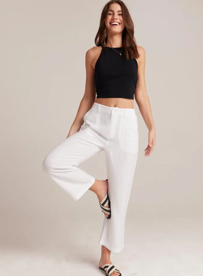 Bella Dahl Blakely Utility Wide Leg Crop 8211 White Women Pants Bella Dahl Blakely Utility Wide Leg Crop 8211 White Women Pants