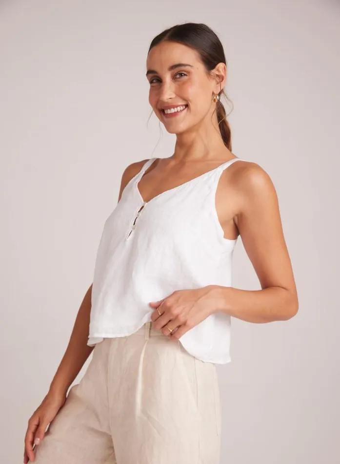 Bella Dahl Button Front Cami 8211 White Women Sleeveless Bella Dahl Button Front Cami 8211 White Women Sleeveless