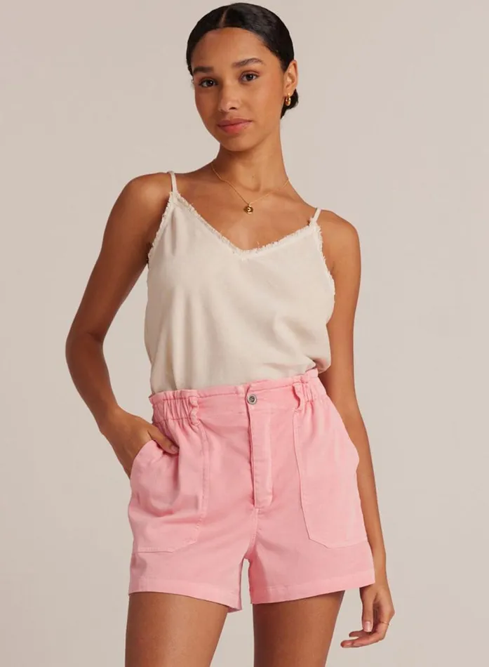 Bella Dahl Callie Ruffle Short 8211 Blossom Pink Women Shorts