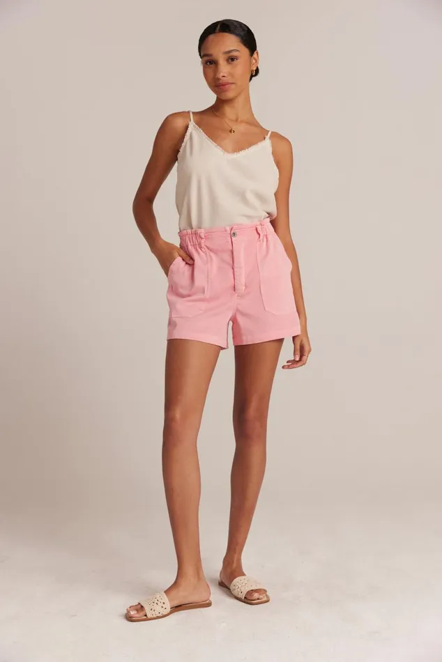 Bella Dahl Callie Ruffle Short 8211 Blossom Pink Women Shorts Bella Dahl Callie Ruffle Short 8211 Blossom Pink Women Shorts