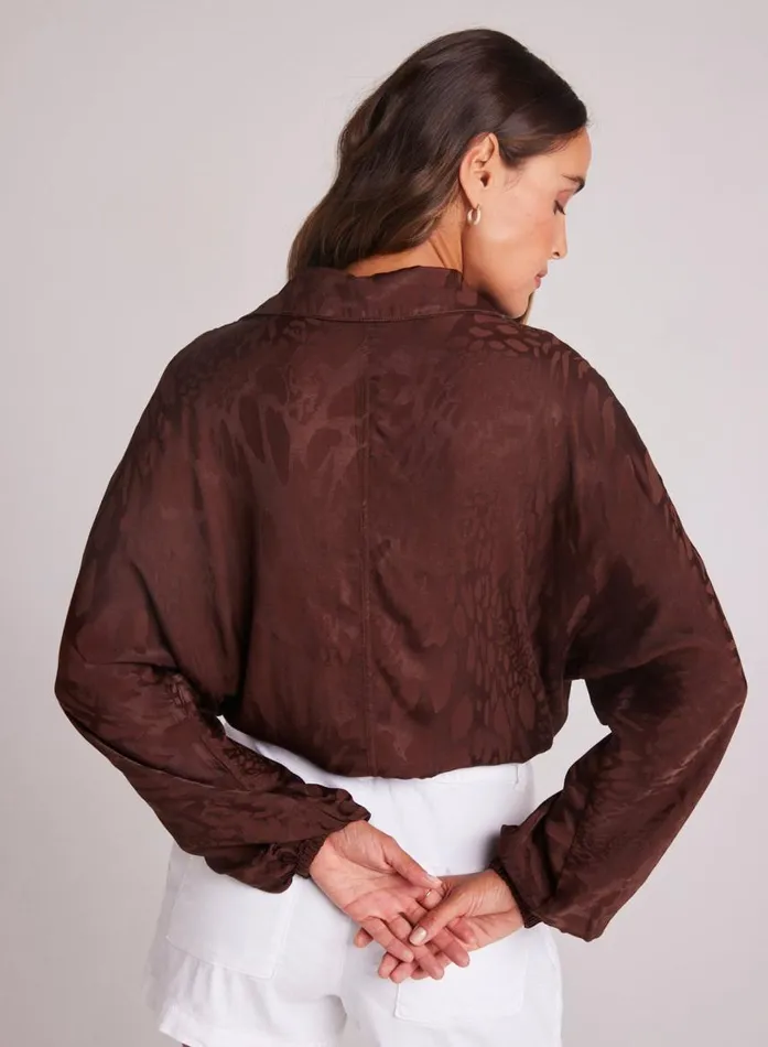 Bella Dahl Drawcord Waist Shirt 8211 Cafu00e9 Noir Women Button Down Bella Dahl Drawcord Waist Shirt 8211 Cafu00e9 Noir Women Button Down