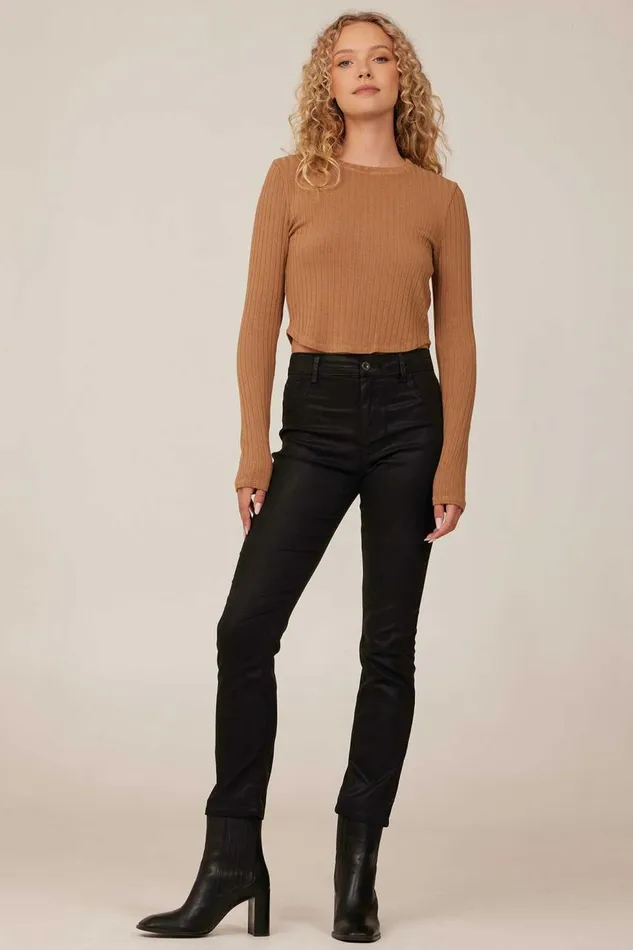 Bella Dahl Lennon Luxe Straight Leg Pants 8211 Black Women Pants
