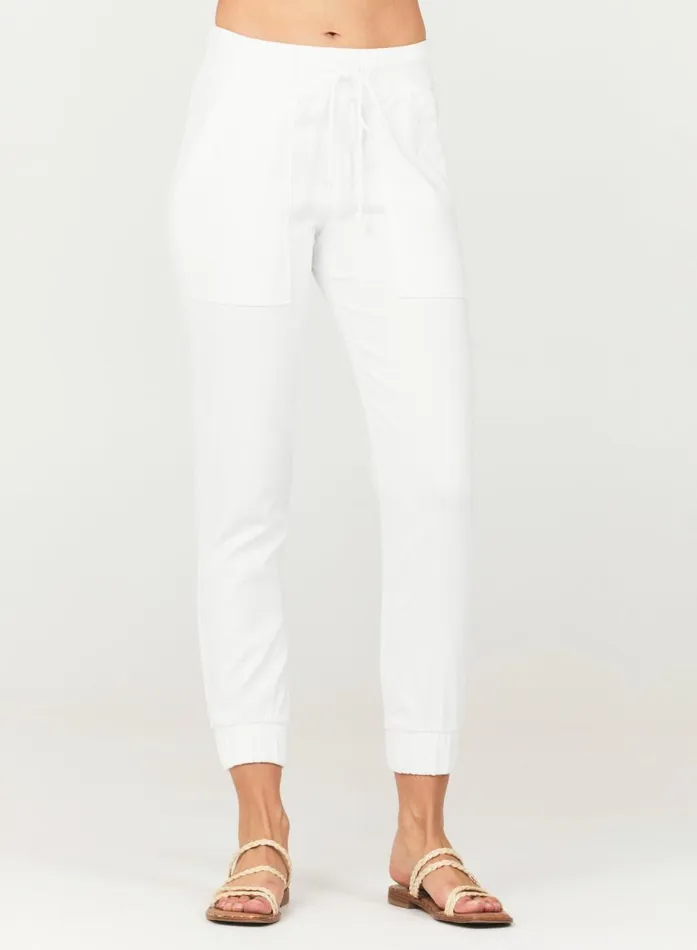 Bella Dahl Pocket Jogger 8211 White Women Pants Bella Dahl Pocket Jogger 8211 White Women Pants
