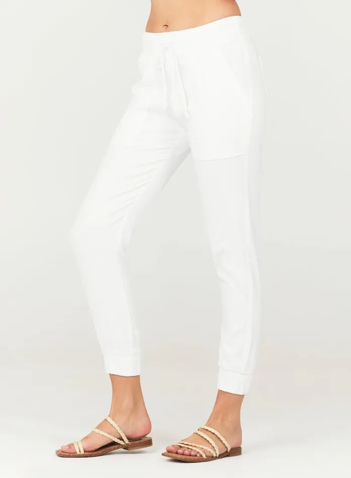 Bella Dahl Pocket Jogger 8211 White Women Pants Bella Dahl Pocket Jogger 8211 White Women Pants