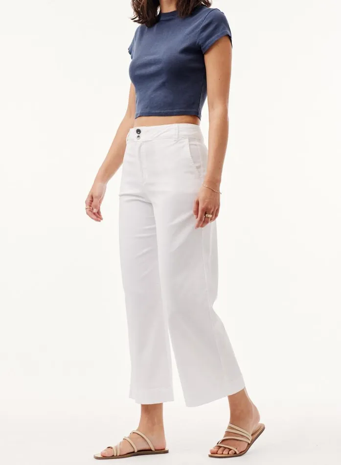 Bella Dahl Saige Wide Leg Crop 8211 White Women Pants Bella Dahl Saige Wide Leg Crop 8211 White Women Pants