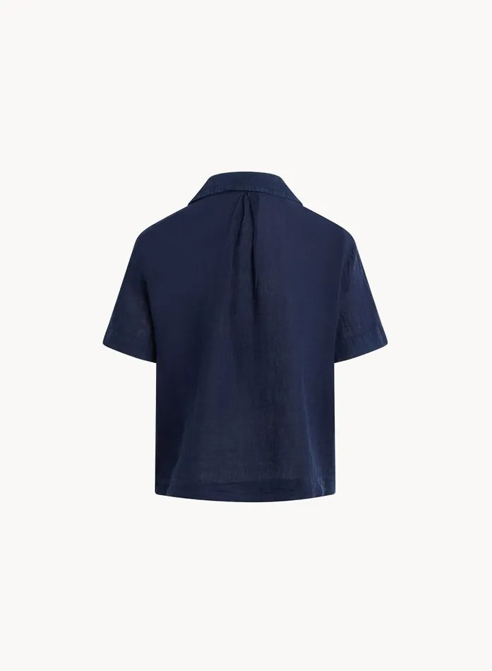 Bella Dahl Short Sleeve Flowy Button Down 8211 Brazilian Navy Women Short Sleeve Bella Dahl Short Sleeve Flowy Button Down 8211 Brazilian Navy Women Short Sleeve
