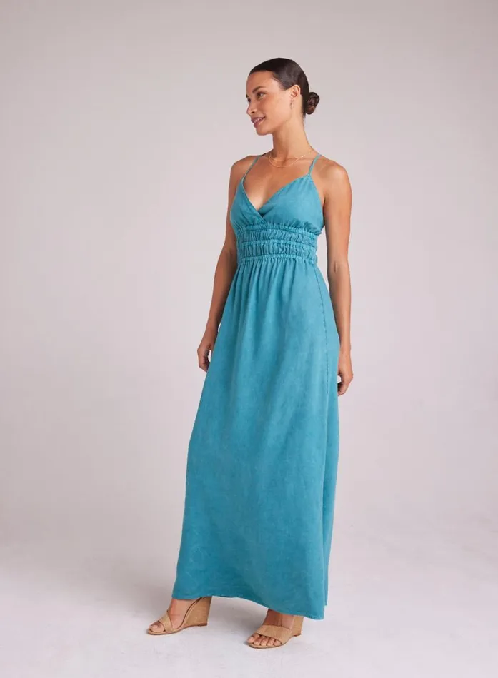 Bella Dahl Smocked Cami Maxi Dress 8211 Deep Azure Women Maxi Dresses
