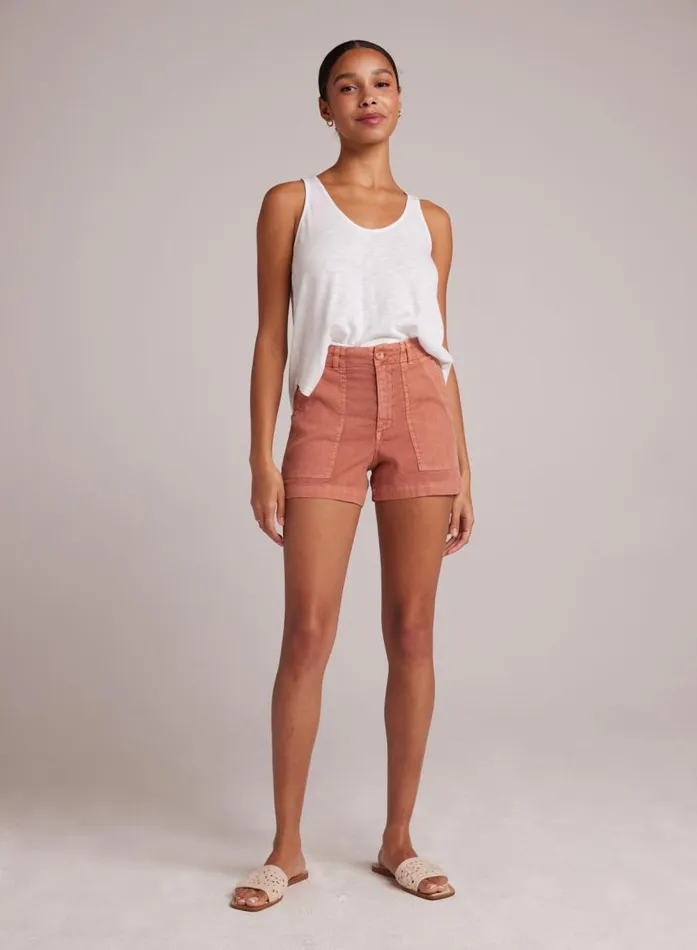 Bella Dahl Sol Utility Tab Trouser Short 8211 Sedona Sun Women Shorts
