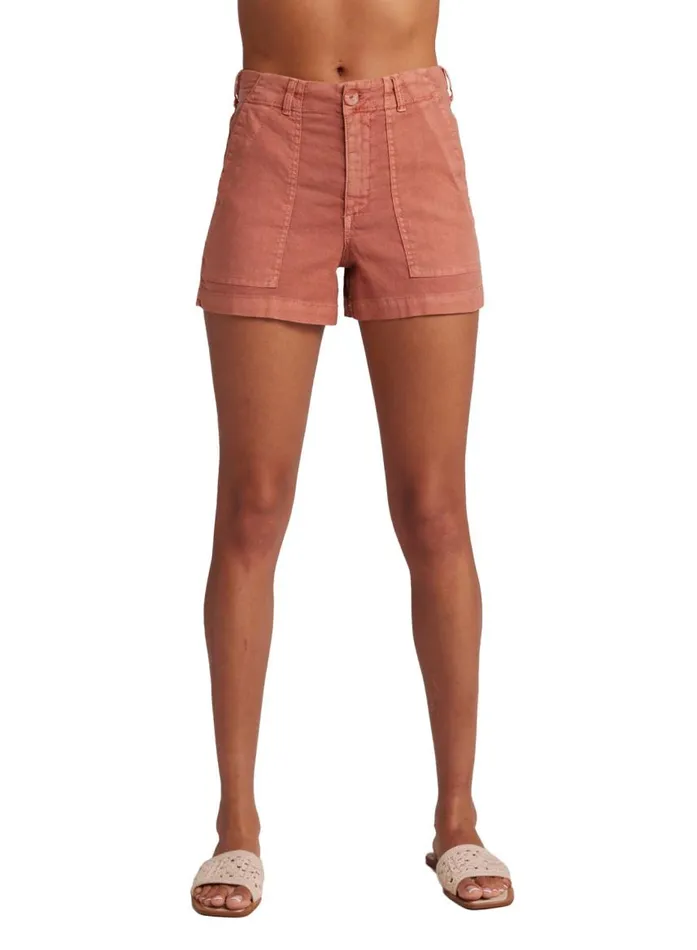 Bella Dahl Sol Utility Tab Trouser Short 8211 Sedona Sun Women Shorts