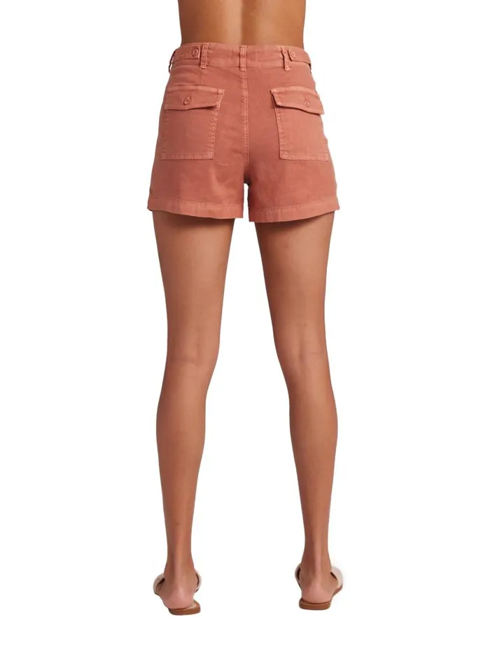 Bella Dahl Sol Utility Tab Trouser Short 8211 Sedona Sun Women Shorts