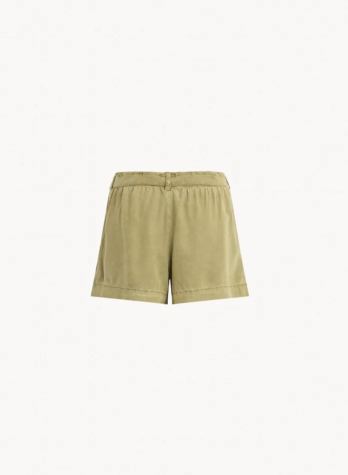 Bella Dahl Tie Short 8211 French Olive Women Shorts Bella Dahl Tie Short 8211 French Olive Women Shorts