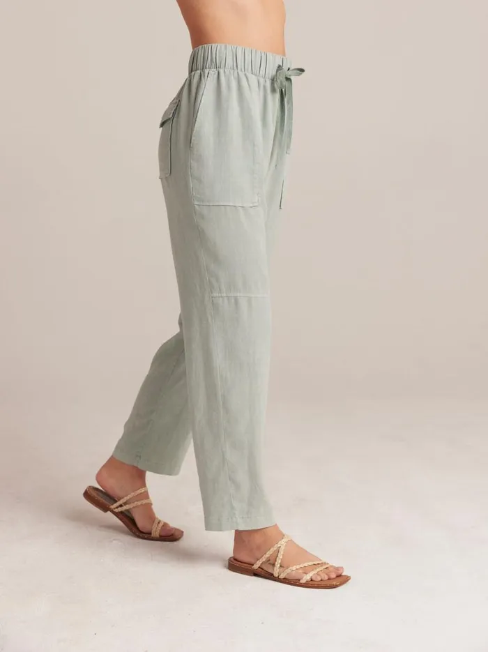 Bella Dahl Utility Tie Waist Trouser 8211 Oasis Green Women Pants Bella Dahl Utility Tie Waist Trouser 8211 Oasis Green Women Pants
