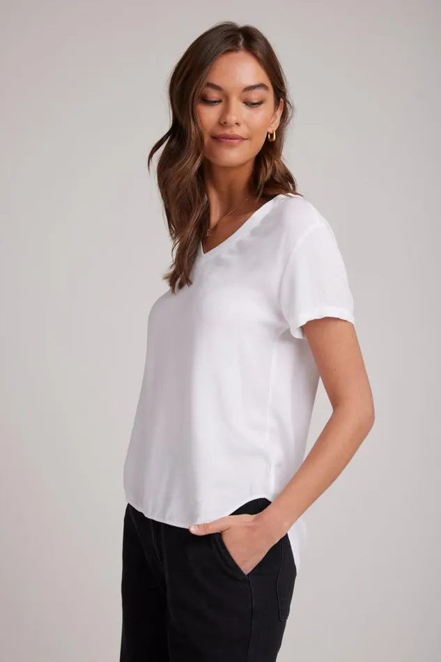 Bella Dahl VNeck Tee 8211 White Women Short Sleeve Bella Dahl VNeck Tee 8211 White Women Short Sleeve