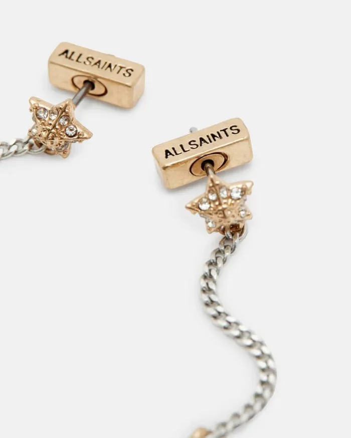 Bella Star Pendant Chain Drop Earrings Wrm Brsswrm Silvr Women AllSaints Jewelry Bella Star Pendant Chain Drop Earrings Wrm Brsswrm Silvr Women AllSaints Jewelry