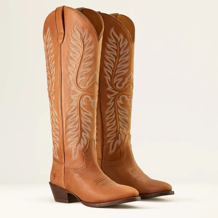 Belle Stretchfit Western Boot Light Acorn Women Ariat Western Boots Belle Stretchfit Western Boot Light Acorn Women Ariat Western Boots
