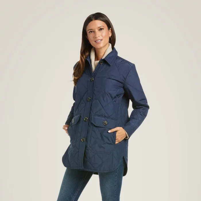 Belmont Shirt Jacket Navy Women Ariat Jackets and Vests