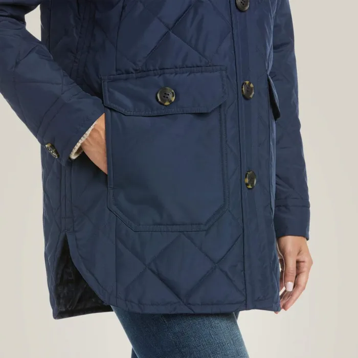 Belmont Shirt Jacket Navy Women Ariat Jackets and Vests