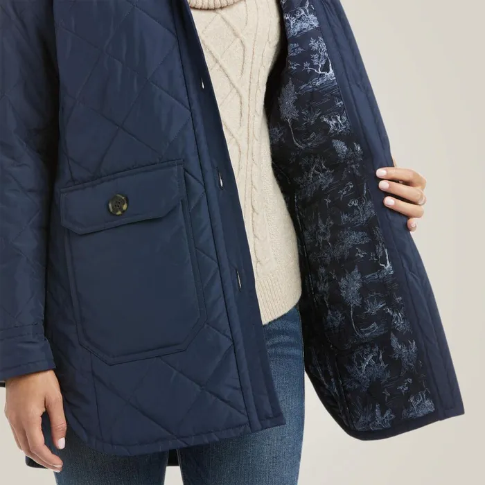 Belmont Shirt Jacket Navy Women Ariat Jackets and Vests